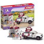 Schleich HORSE CLUB - Mobile Tierärztin mit Anhänger, geeignet für Kinder ab 3 Jahren, detailgetreu und mit verschluckbaren Kleinteilen