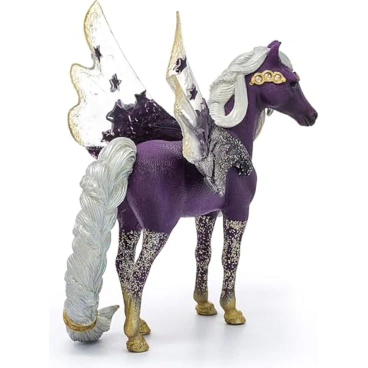 Schleich BAYALA | Sternen-Pegasus, Stute 70579 | Detailreiche Sammelfigur mit strahlenden Farben, 4 x 13 x 13 cm – Bild 3