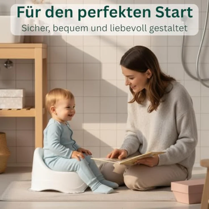 DOCARI Kinder Töpfchen Einhorn pink, ergonomische Toilettentrainer für Kleinkinder, leicht & tragbar, bis 30 kg, ideal für Töpfchentraining ab 1 Jahr – Bild 2