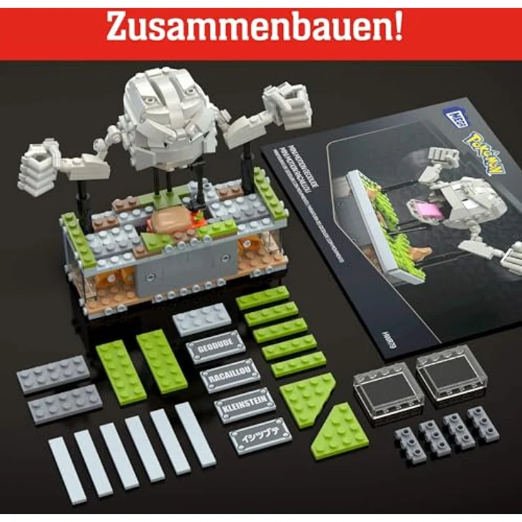 Mega Brands MEGA Pokémon Actionfigur-Bauset, Mini Motion-Kleinstein mit Schlagbewegung, 343 Teile, für Sammler, HWR79 – Bild 5