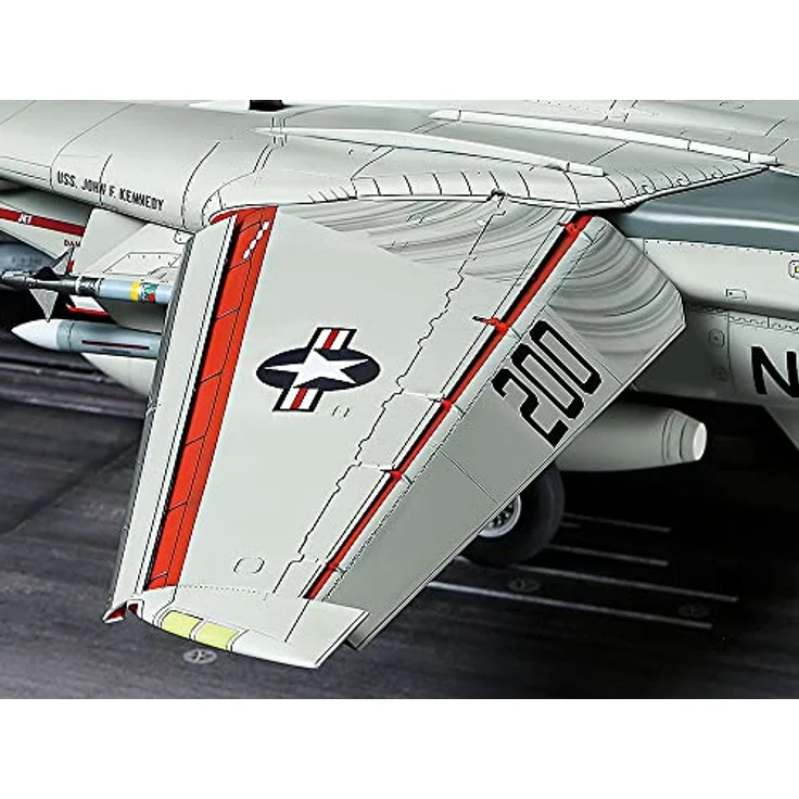 TAMIYA 61122 1:48 Grumman F-14A Flzg-Trägerstart Spä. -originalgetreue Nachbildung, Plastik Bausatz, Basteln, Modellbausatz, Zusammenbauen, unlackiert, Mehrfarbig – Bild 6