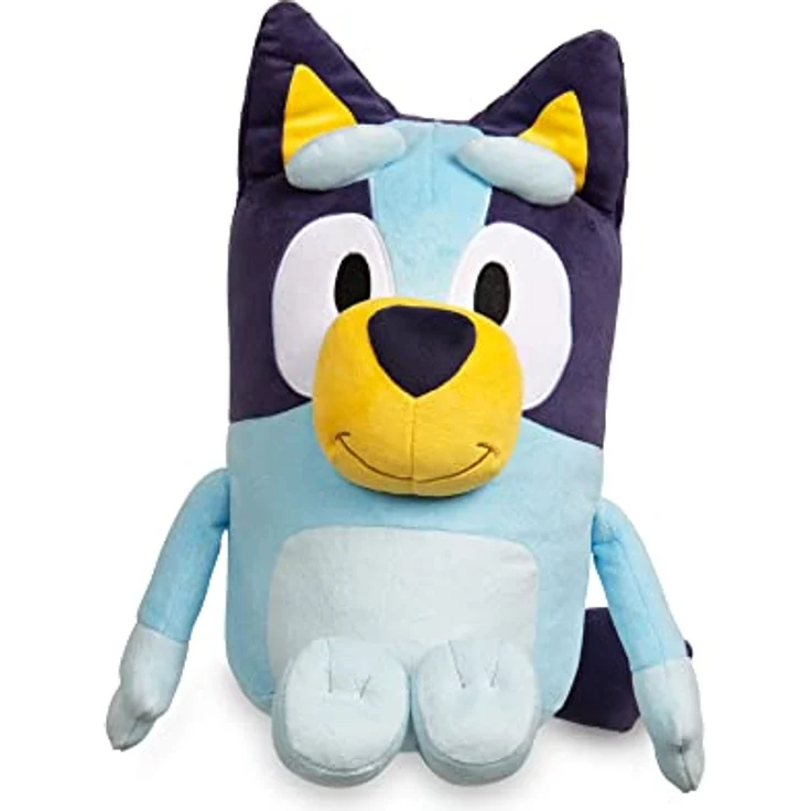 Bluey Jumbo Plush 40 Zentimeter Plüschtier Hund Farbe Blau, wie in der Kinderserie, weich und kuschelig, zum Umarmen und Begleiten Ihrer Kinder, Prominent (BLY05000) – Bild 2