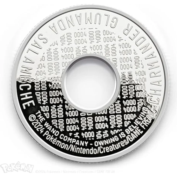 The Wand Company Pokémon Diecast Replik Mini Superball, hochwertige Miniatur-Replicate mit Leuchtfunktion und versilbertem Display-Token, 9 x 10 x 10 cm – Bild 2