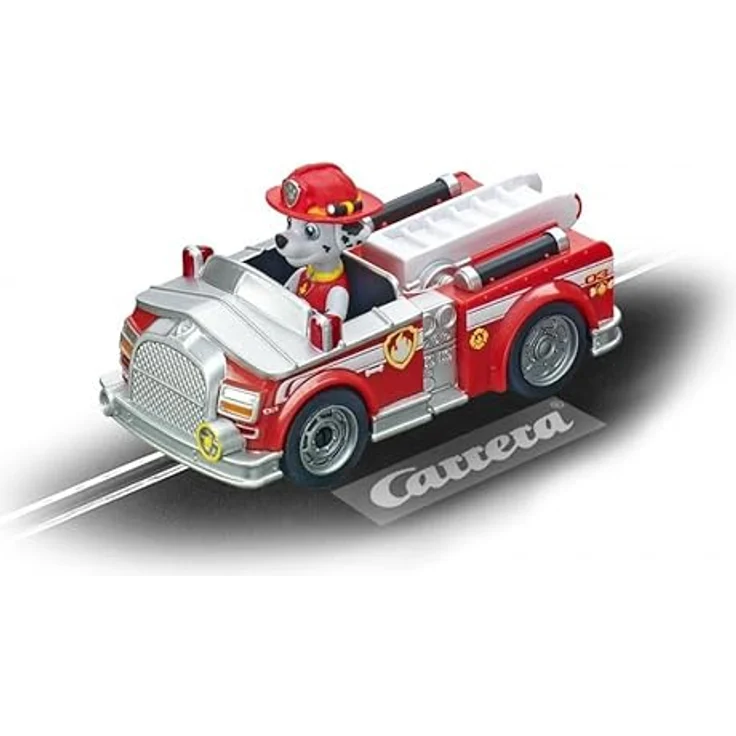 Carrera Prima Pista da Corsa Patto Patrol Track Patrol, Rennbahnset mit 2,9 m Strecke, inkl. Chase und Marshall Fahrzeugen, kinderfreundliche Controller, bewegliches Tor – Bild 4