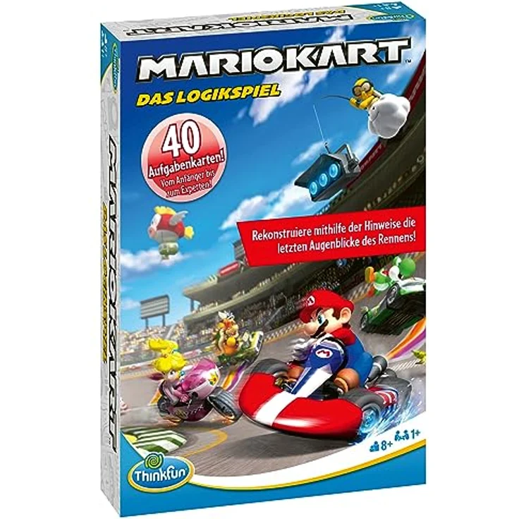 Thinkfun - 76536 Mariokart Das Logikspiel - Das rasante Kombinations- und Deduktionsspiel. Finde durch Logik heraus, wer das Rennen gewinnt! – Bild 2