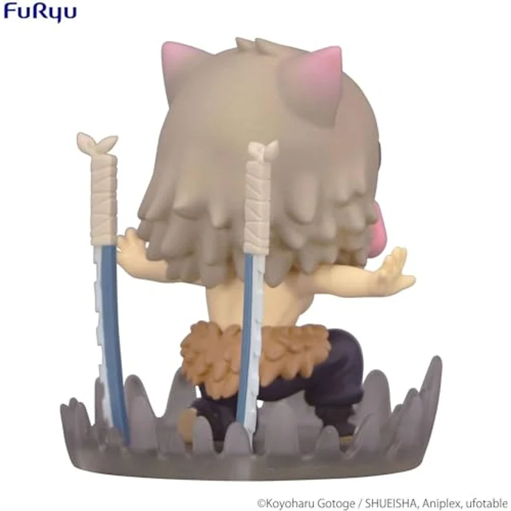 Furyu Demon Slayer: Kimetsu no Yaiba PVC Statue Hashibira Inosuke 7 cm, Detailreiche Sammelfigur in Fensterbox – Bild 4