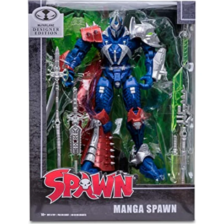 McFarlane Toys Spawn Actionfigur Manga, 18 cm, mit 22 Artikulationspunkten und Zubehör, Designer Edition (SDCC) – Bild 8