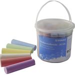 DONAU Straßenmalkreide, 20 Stück sortiert in verschiedenen Farben, Kunststoffeimer