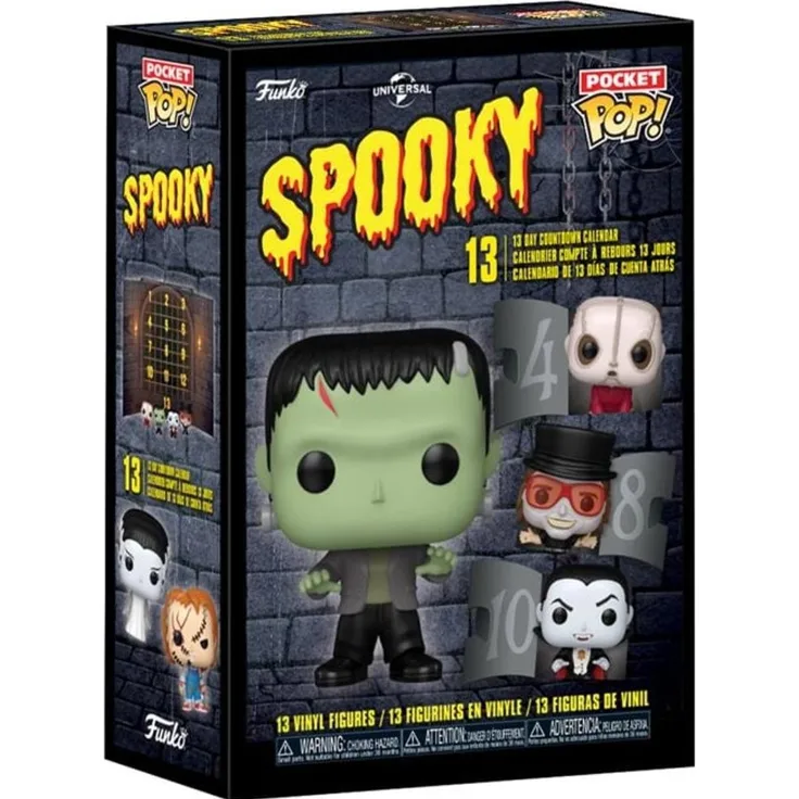 Funko Halloween Pocket POP! Killer Kountdown, 13-Tage Countdown-Adventskalender mit 13 Minifiguren für Kinder ab 3 Jahren