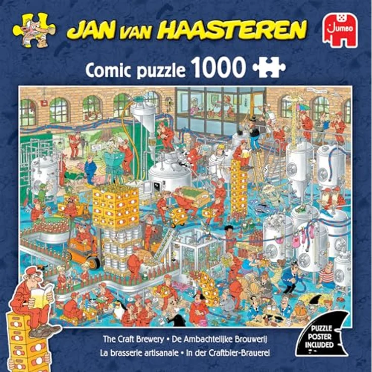 Jan van Haasteren Die Handwerksbrauerei 1000 Teile Puzzle, umweltfreundlich aus 100% recyceltem Karton – Bild 4