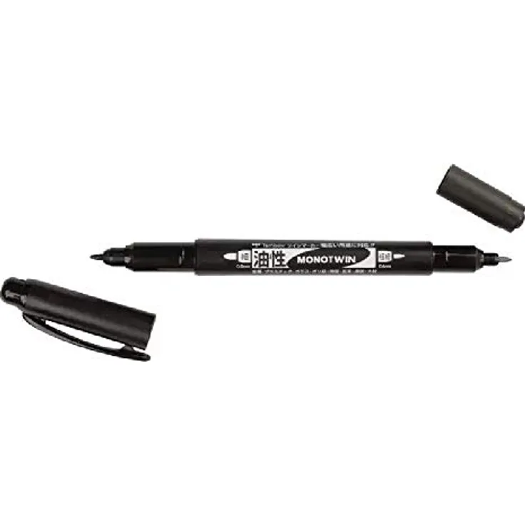Tombow DoppelFineliner MONO twin, schwarz 4901991642315 - Preisvergleich