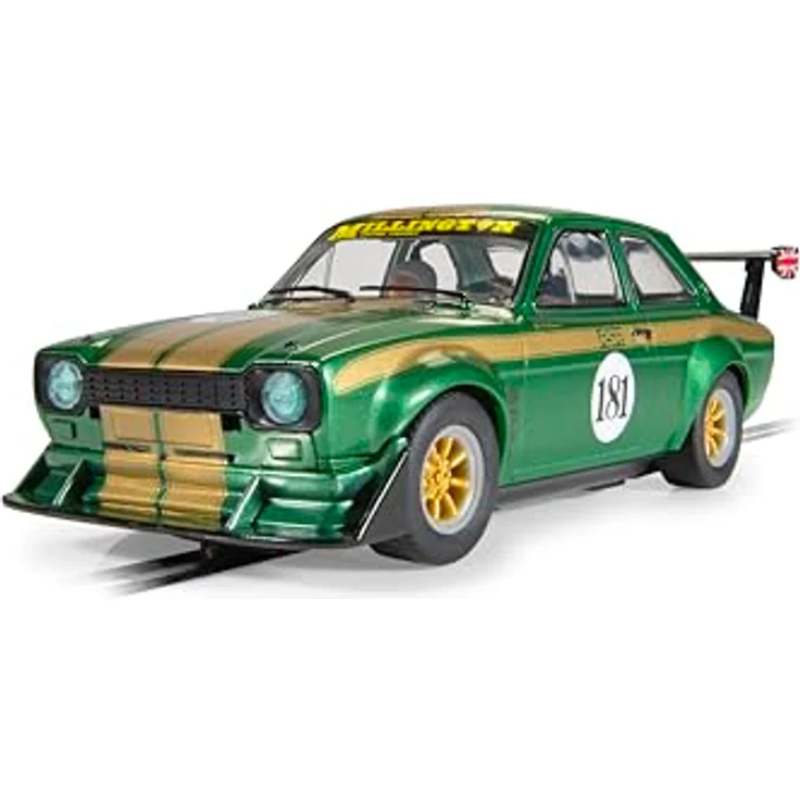 Scalextric C4511 1:32 Ford Escort RSR #181 Hutchinson HD Slotcar - Detailgetreues Rennbahnauto mit integrierter Fahrerfigur, Digital Plug umrüstbar – Bild 1