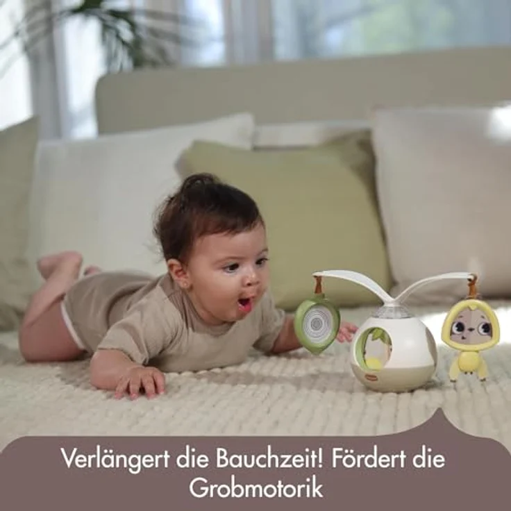Tiny Love Tummy Time Musical Mobile, 360° drehbar, mit Musik & Licht, 3 Musik- & Geräuschmodi, Boho Chic – Bild 3