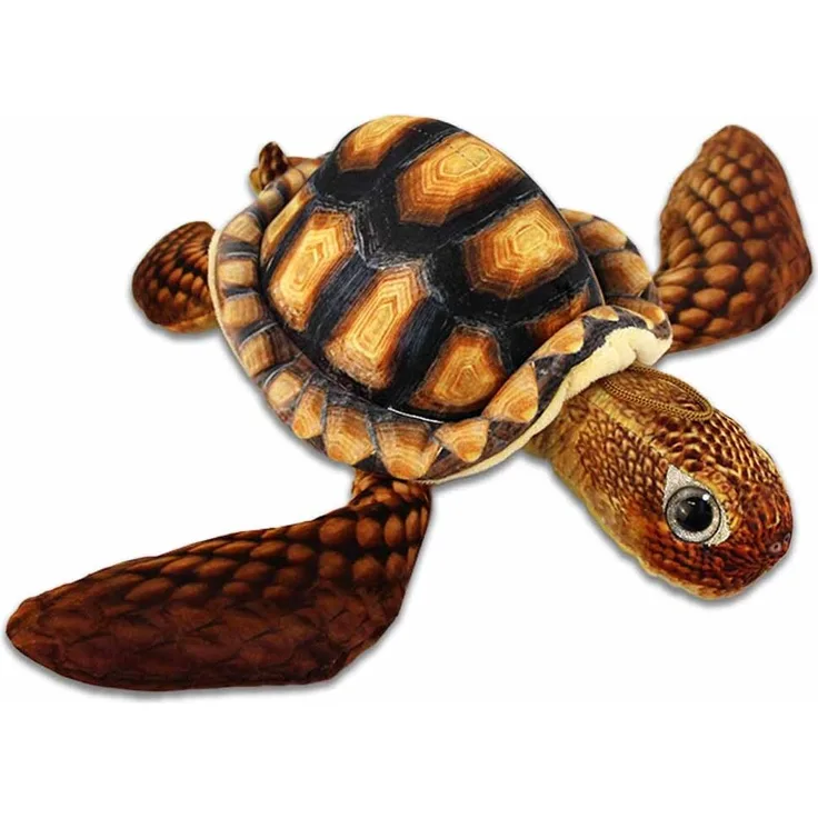 BEMIRO Stofftier Schildkröte, braun, 36 cm groß