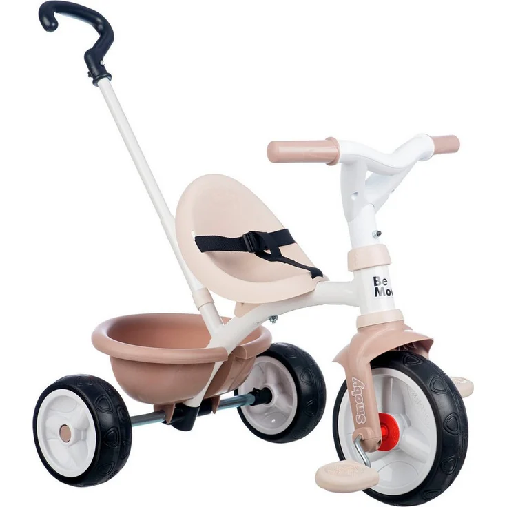Smoby Dreirad Be Move, beige, Made in Europe - Innovatives Design, ergonomischer Sitz, höhenverstellbare Schiebestange – Bild 1
