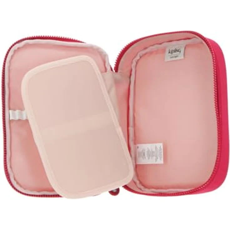 Kipling 100 PENS Großes Federetui für bis zu 100 Stifte, wasserabweisend, True Pink (Rosa) – Bild 3