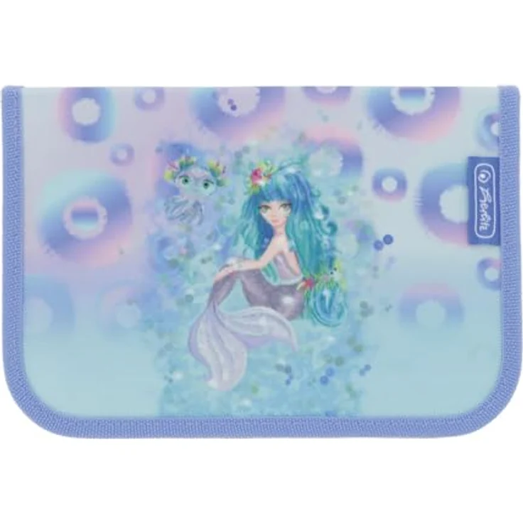 Herlitz Schüleretui Mystic Mermaid, 31-teiliges gefülltes Federmäppchen für Mädchen, Polyester, ca. 20,3 x 14 x 3,5 cm – Bild 2