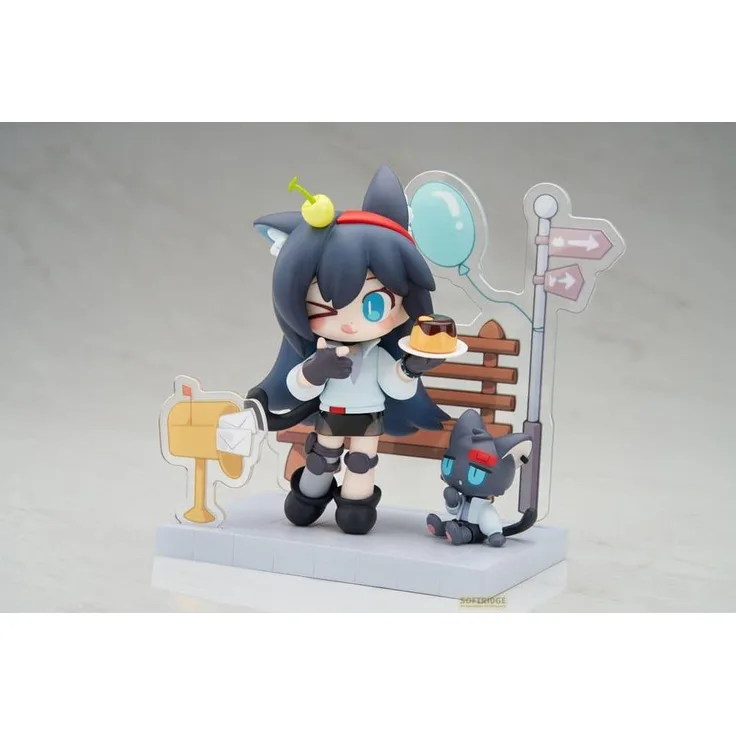 Apex Arknights PVC Statue Dessert Time Series Q-figure Blaze, 11 cm, detailreiche Sammelfigur inklusive Base
