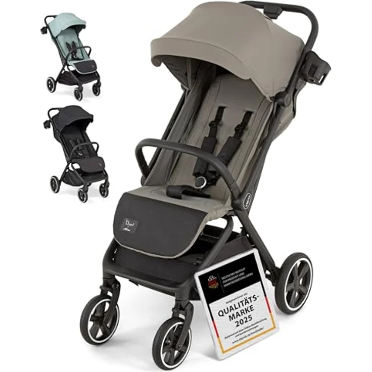 Hartan Kinder-Buggy Clixx, kompakter Buggy mit Regenschutz, Cupholder und Ledergriff, große Räder für alle Wege – Bild 1