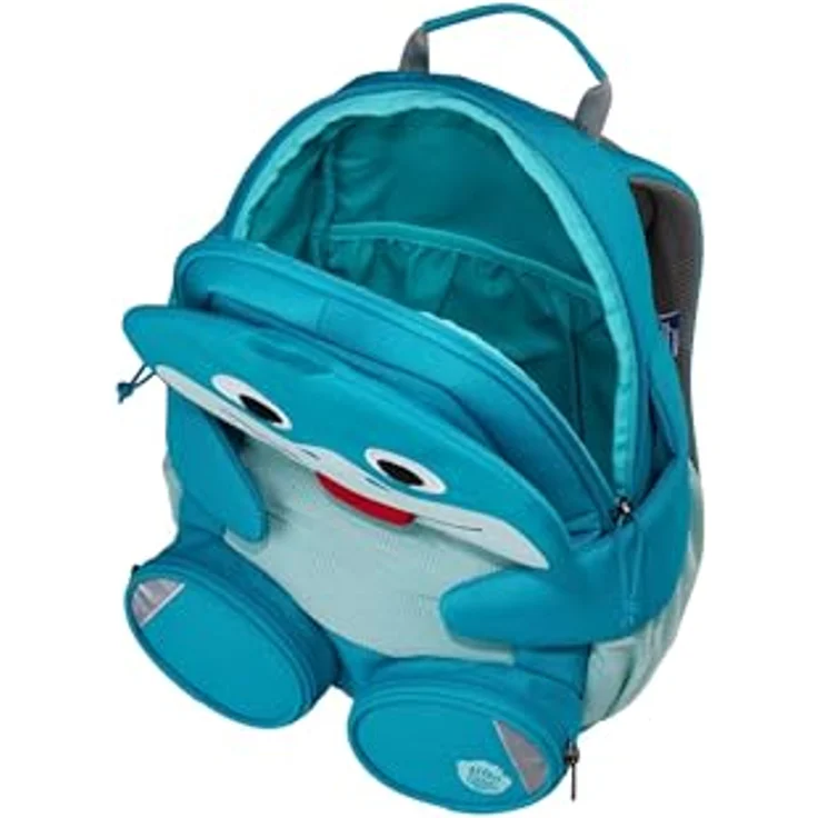 Affenzahn Grosser Freund Kindergartenrucksack, 31 cm, Grün, mit ökologischem Grünen Knopf und Trinkflaschenfach – Bild 6