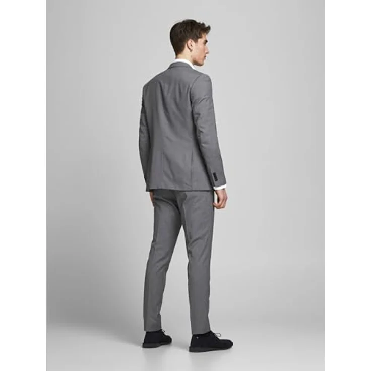 Jack & Jones Anzug JPRFRANCO SUIT NOOS, Größe 56, Light Grey Melange, Slim Fit, modischer Stil – Bild 5