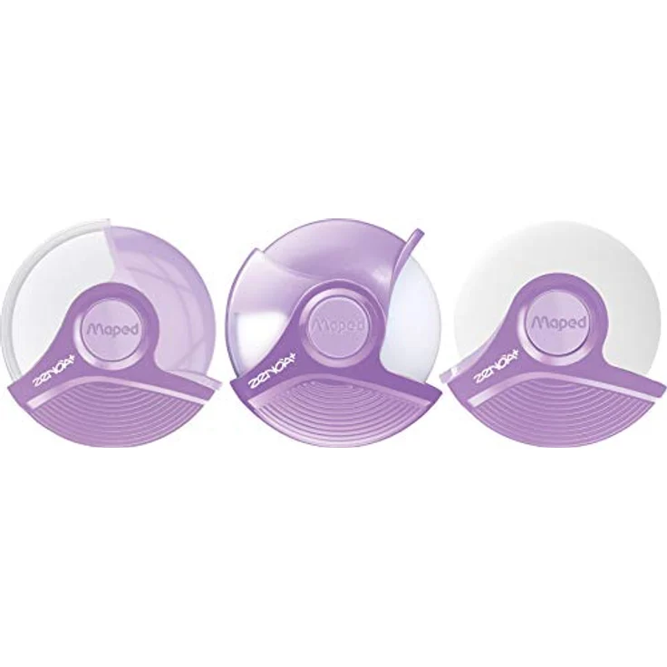 Maped Zenoa Plus Radiergummi Plus, farblich sortiert in Pastell-Farben, 15 Stück im drehbaren Etui, PVC-frei und phthalatfrei – Bild 4