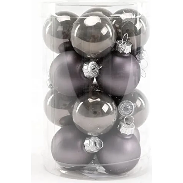 TrendLine Weihnachtskugeln Mini aus Glas Ø 35 mm 16 Stück Christbaumschmuck