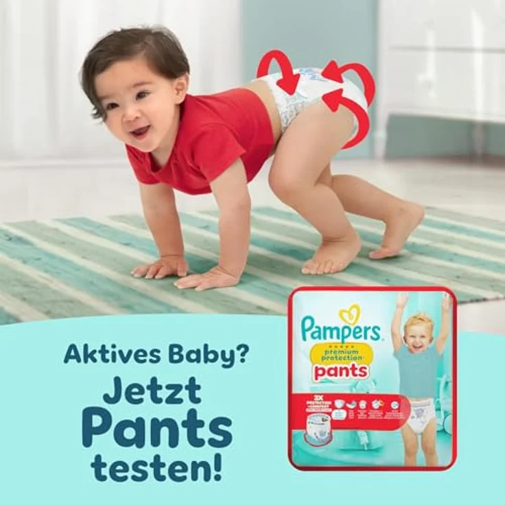 Pampers Premium Protection Windeln Gr.2 Mini (4-8 kg), Big Pack, 74 St., hautfreundlich und atmungsaktiv – Bild 10