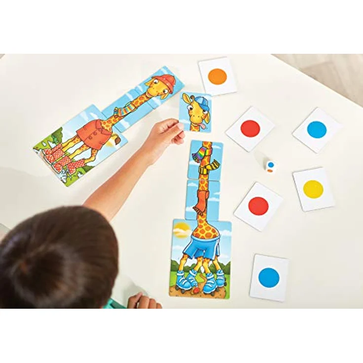 Orchard Toys Giraffes in Scarves Game, Lernspiel für Kinder, Zählen und Farbabstimmung für 2-6 Spieler, geeignet für 4-7 Jahre – Bild 2