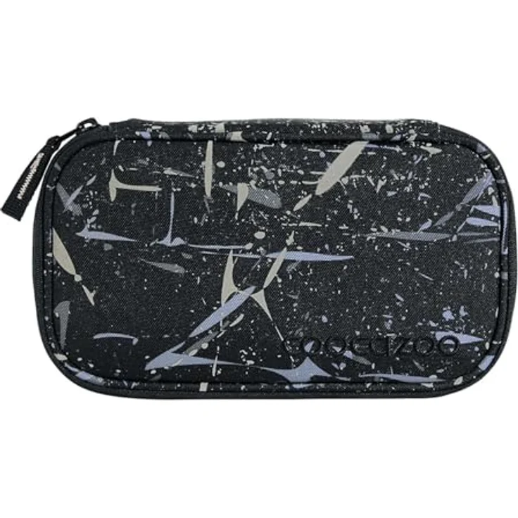 Coocazoo Schlampermäppchen Pencil Case Reflective Splash, geräumig und vielseitig, schwarz – Bild 1