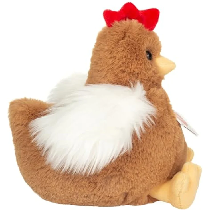 Teddy Hermann Herzekind 93964 Henne Trude, Kuscheltier aus weichem Plüsch, 18 cm, geprüft nach EU-Spielwaren-Richtlinien, waschbar bei 30 Grad – Bild 2