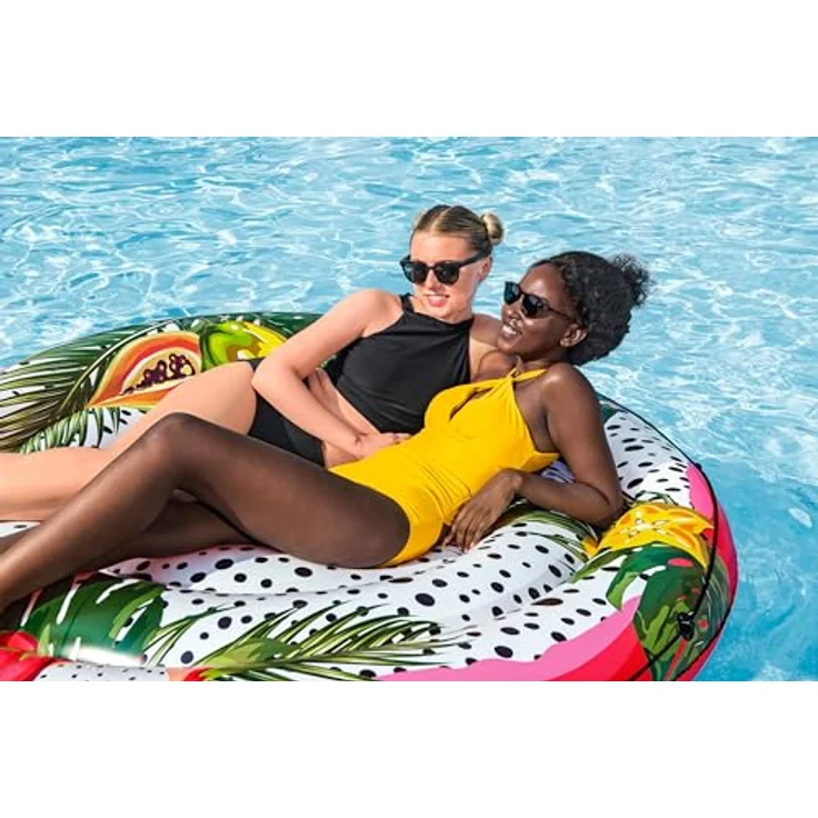 Bestway Inflatable Ride On Fruits 43720, aufblasbare Insel für 2 Personen mit bunten tropischen Grafiken, 1.88m – Bild 11