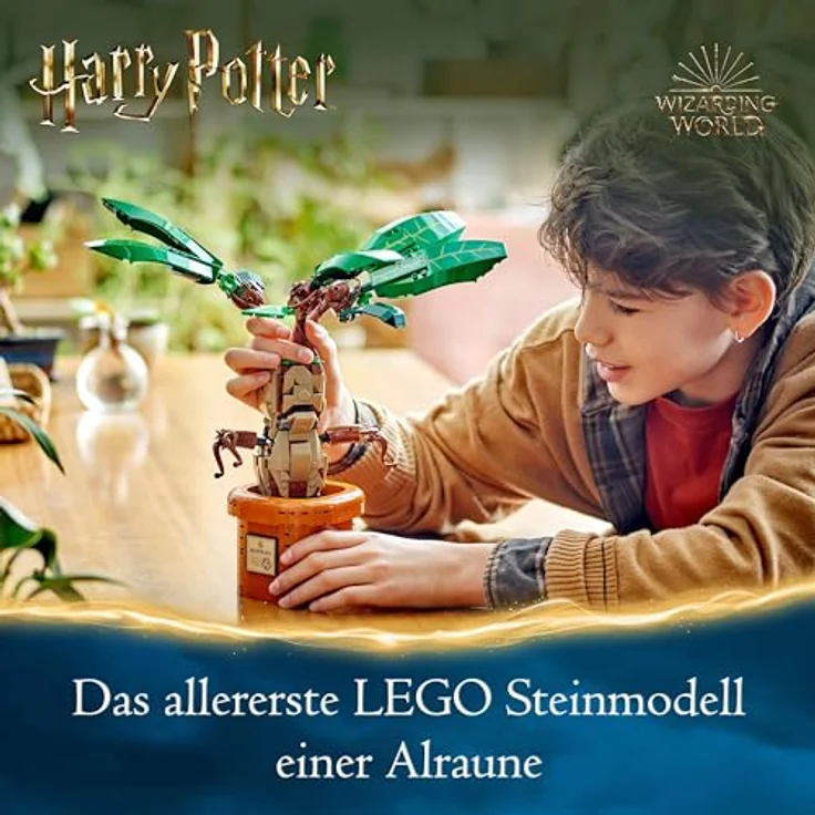 LEGO® Konstruktionsspielsteine Zaubertrankpflanze: Alraune (76433), LEGO Harry Potter™, (579 St), Made in Europe – Bild 3