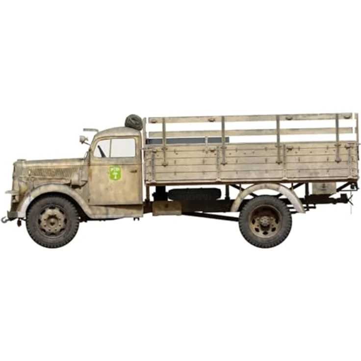 Mini Art 1:35 Dt. 3t Cargo Truck Mid Prod. PmQ600, detailliertes Standmodell mit realistischen Schweissnähten und 6 Varianten-Decals – Bild 1