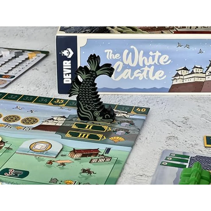 Devir White Castle Brettspiel, strategisches Spiel zur Machtkämpfen im Japan der Edo-Zeit, mehrfarbig – Bild 5
