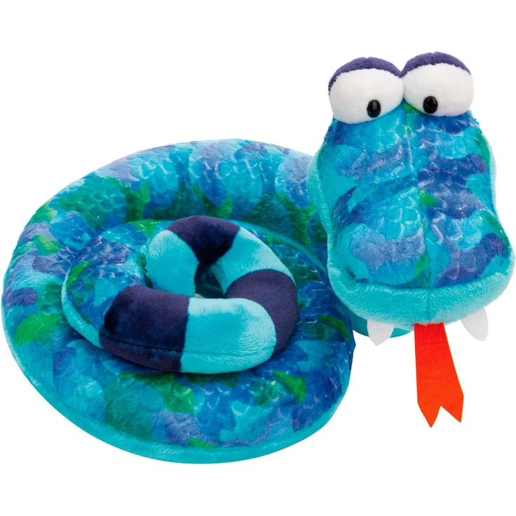 Nici Kuscheltier Wild Friends GREEN, Schlange ZsaZsa 25 cm, recycelte Materialien und lebendiges Design – Bild 1