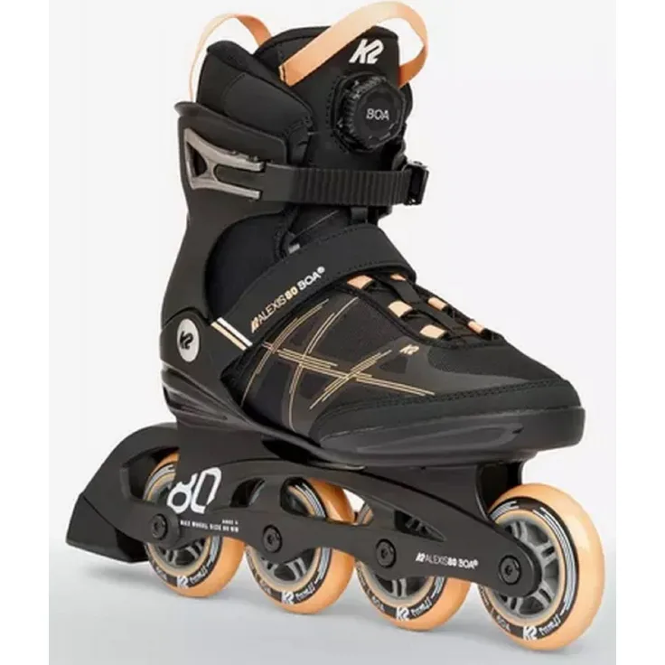 K2 Alexis 80 Boa Damen Inline Skates, Inliner mit BOA® Fit System, pink
