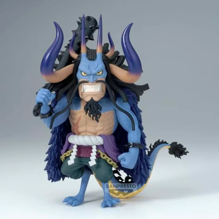 Banpresto Kaido One Piece Sammelfigur – Mega World Collectable aus PVC, 13 cm, mehrfarbig, inkl. Basisständer, für Anime-Fans – Bild 4