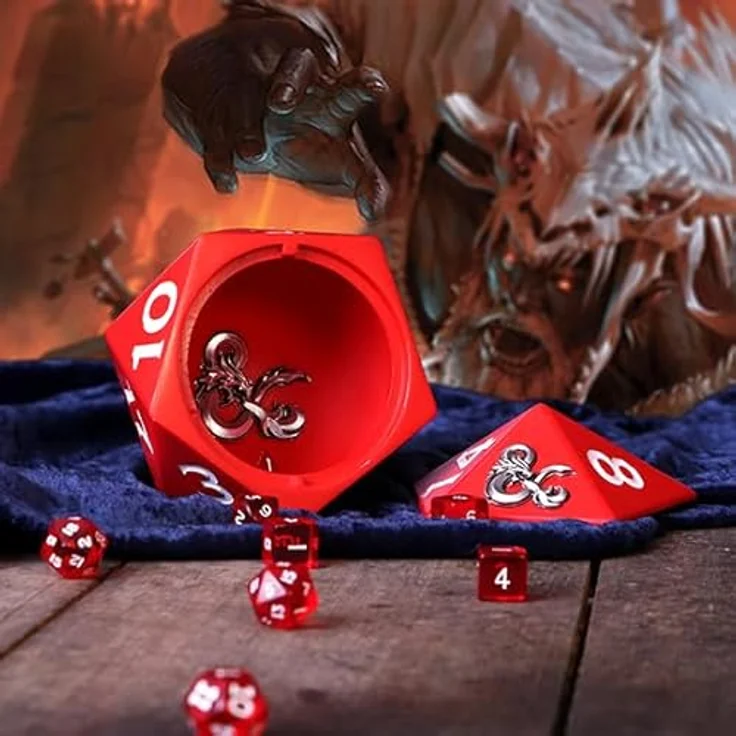 Nemesis Now Dungeons & Dragons D20-Würfel Aufbewahrungsbox, rotes Harz, 13,5 cm, offiziell lizensiert – Bild 9