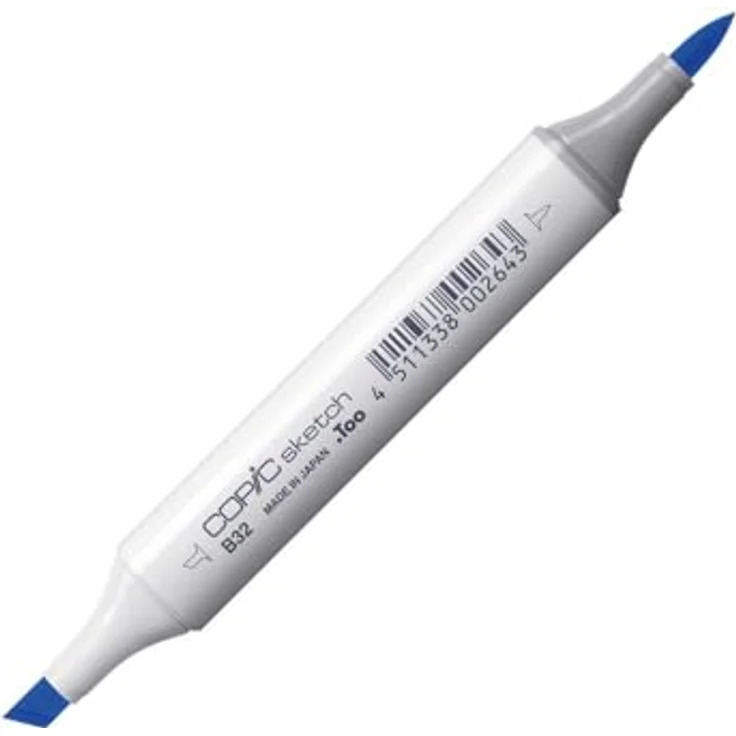 Copic COPIC Sketch Marker Typ B - 32, Pale Blue, professioneller Pinselmarker mit Super-Brush- und Medium-Broad-Spitze – Bild 1