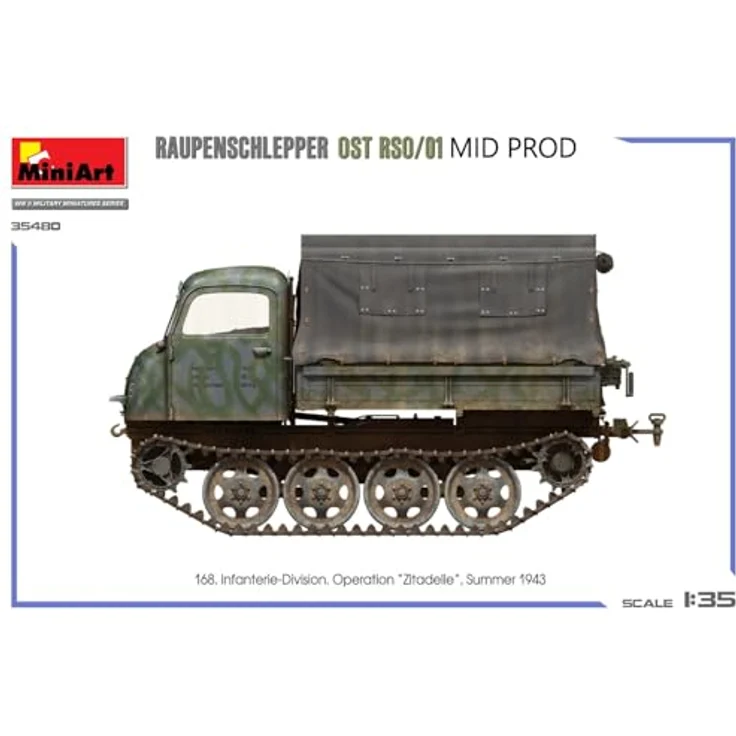 Mini art MA35480, 1/35 Raupen Shrepper OST RSO/01 Mid Model, detailierter Plastikmodell-Bausatz für Militärfahrzeuge – Bild 13
