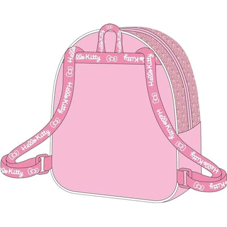 CERDÁ LIFE'S LITTLE MOMENTS Hello Kitty Freizeitrucksack Fantasie, Robuster Kindergartenrucksack mit bequemem Tragesystem und ausreichend Stauraum für Schule und Ausflüge – Bild 3