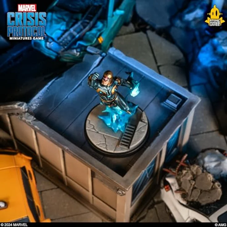 Atomic Mass Games AMGD2131 - Marvel: Crisis Protocol Yondu & Nova Character Pack, spielbare Miniaturfiguren für das Tabletop-Spiel – Bild 6