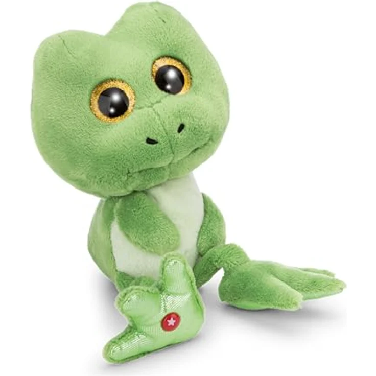 NICI GLUBSCHIS Frosch Jummi, Kuscheltier aus weichem Plüsch, 15cm, grün, mit Glubschaugen und langen Schlenkerbeinen, ideales Geschenk für Kinder und Erwachsene – Bild 1