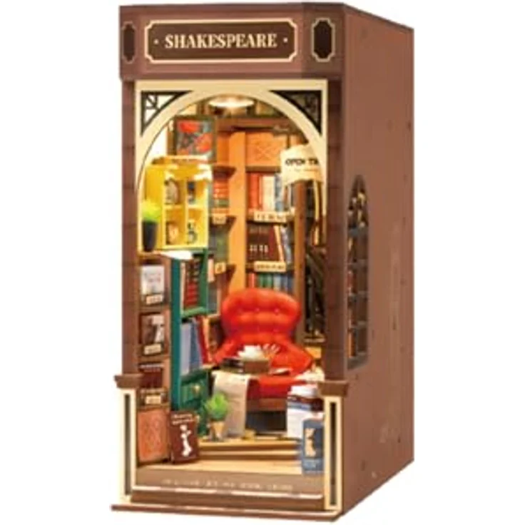 ROLIFE 3D-Puzzle Book Nook "Bookstore", 194 Puzzleteile, kreative Buchstütze und dekoratives Bastelobjekt – Bild 2