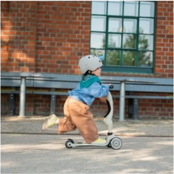 Scoot and Ride Highwaykick 1, 2in1 Laufrad und Scooter mit Schiebegriff, Miffy Kollektion, weiß – Bild 5