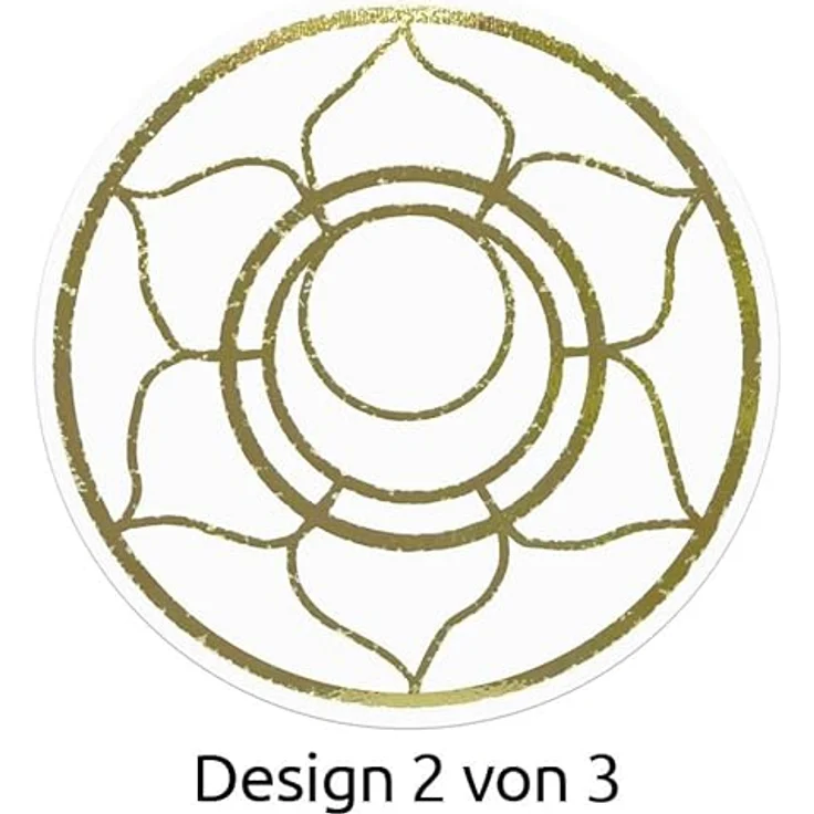AVERY Zweckform Aufkleber 56817, Lebensblume, gold, 50 selbstklebende Etiketten – Bild 4