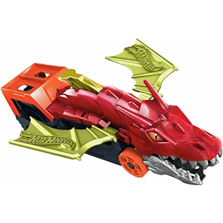 Hot Wheels Drachenwerfer, inkl. Auto, Mehrfarbig, einzigartig (Mattel GTK42) – Bild 4