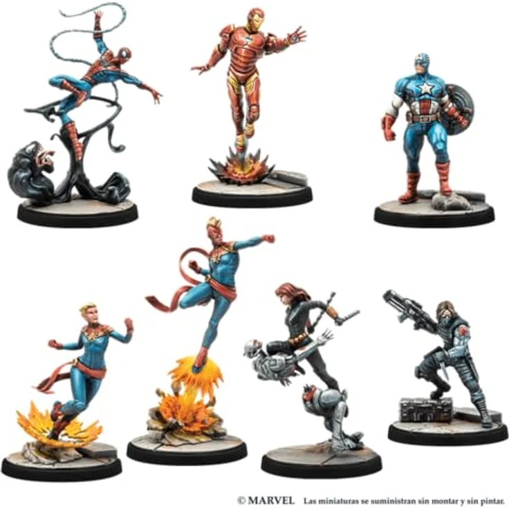 Atomic Mass Games Marvel Crisis Protocol Starter-Box, Miniaturspiel für 2 Spieler, komplett auf Spanisch, ab 14 Jahren, mit neuen Miniaturen und epischen Schlachten – Bild 3
