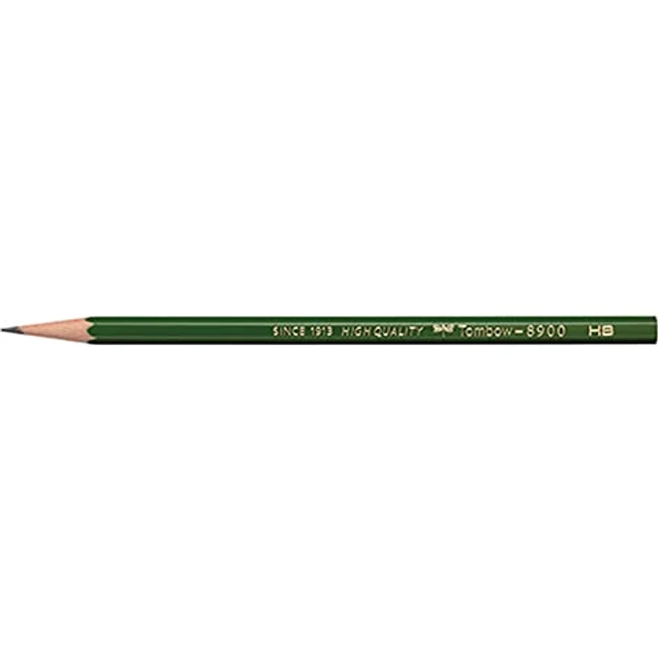 Tombow 8900 Bleistift HB grün, 12 Stück, traditioneller japanischer Bleistift für Schreiben und Zeichnen – Bild 2